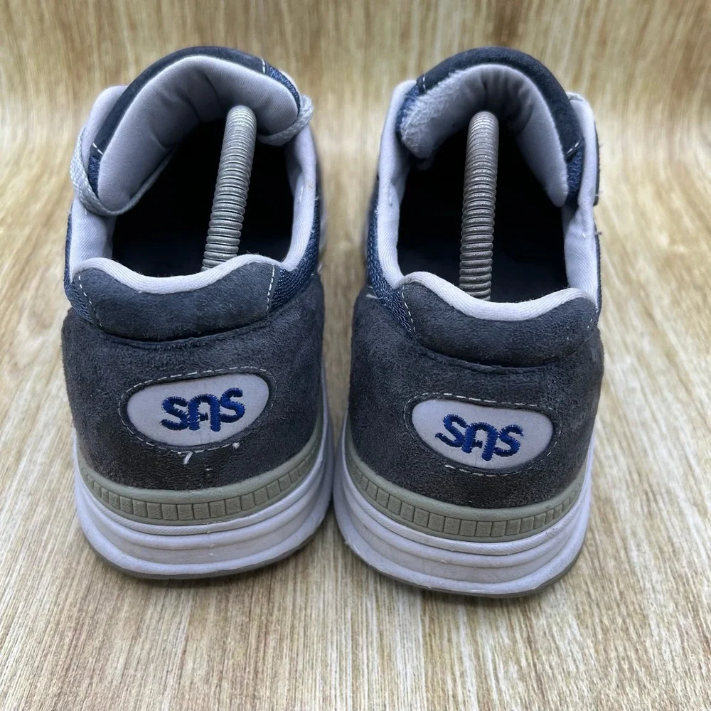 SAS Journey Mesh Men's Size 9 Blue Grey Suede Walking Shoes Made in USA Sneakers